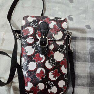 Disney Tech Minnie Mouse Bag Phone Essentials Bows Disney Parks Crossbody